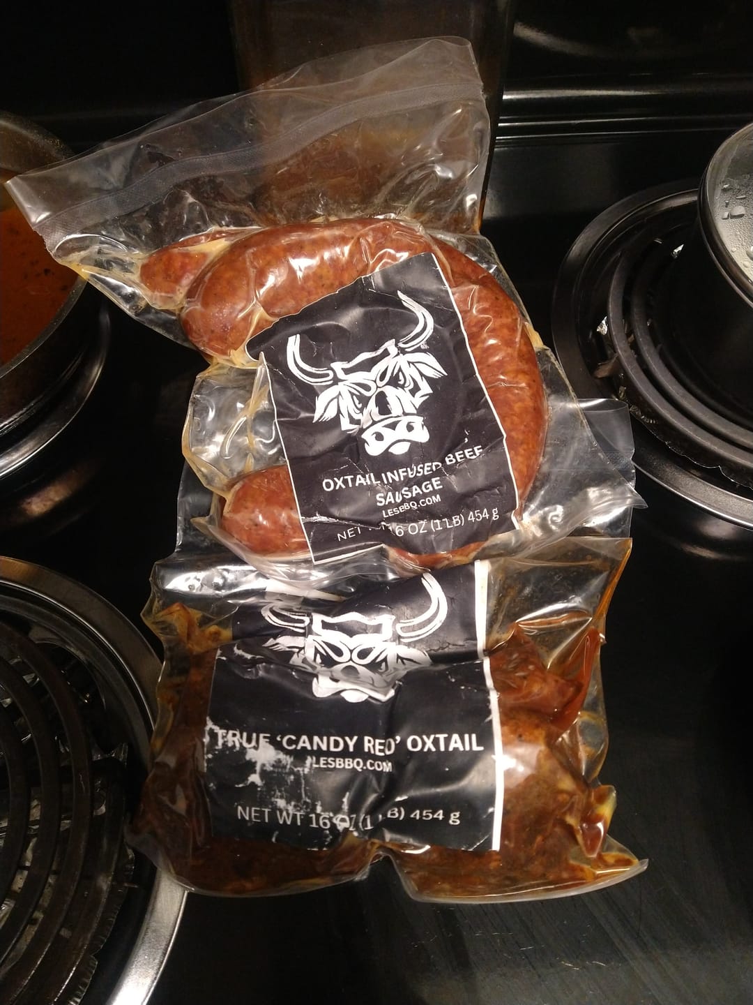 Customer photo review of Oxtail Infused Beef Sausage