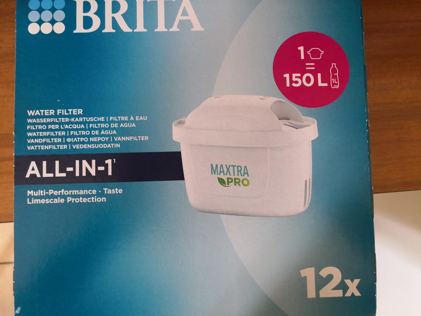Customer photo review of BRITA MAXTRA PRO All-in-1  Riduce cloro, calcare e PFAS. Compatibile Con Caraffa Filtrante BRITA. Confezione 12 Filtri