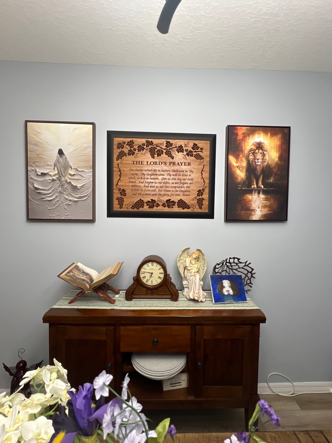 Customer photo review of Lion of Judah - Reflection of the Lamb Wall Art Canvas