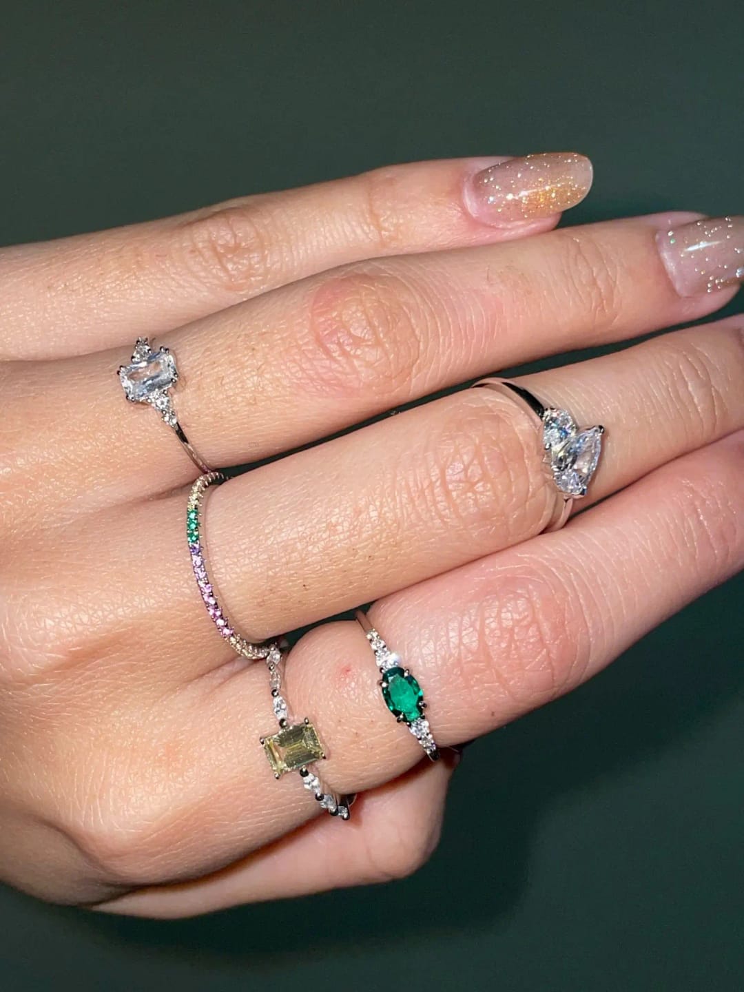 Customer photo review of Sophie Radiant Silver Ring
