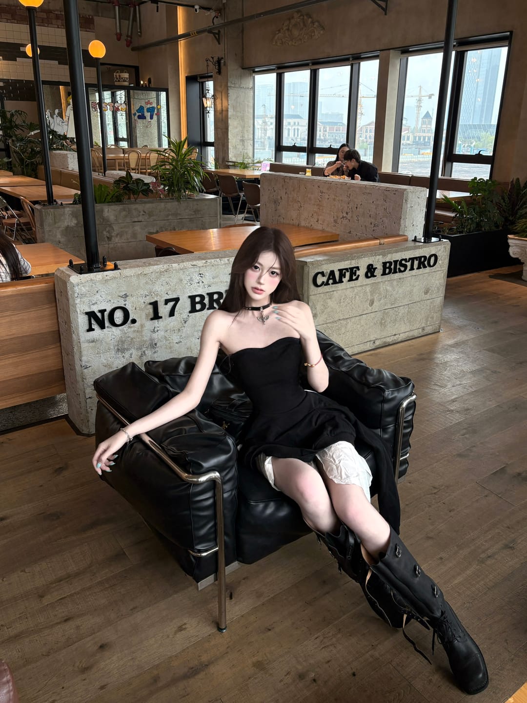 Customer photo review of WARDEN EDGE Asymmetric Tube Dress