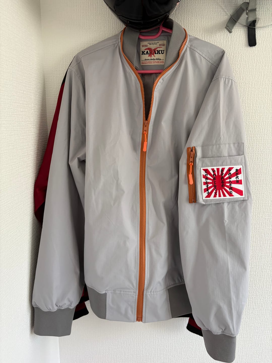 Customer photo review of 薄手MA-1 撥水加工フライトジャケット