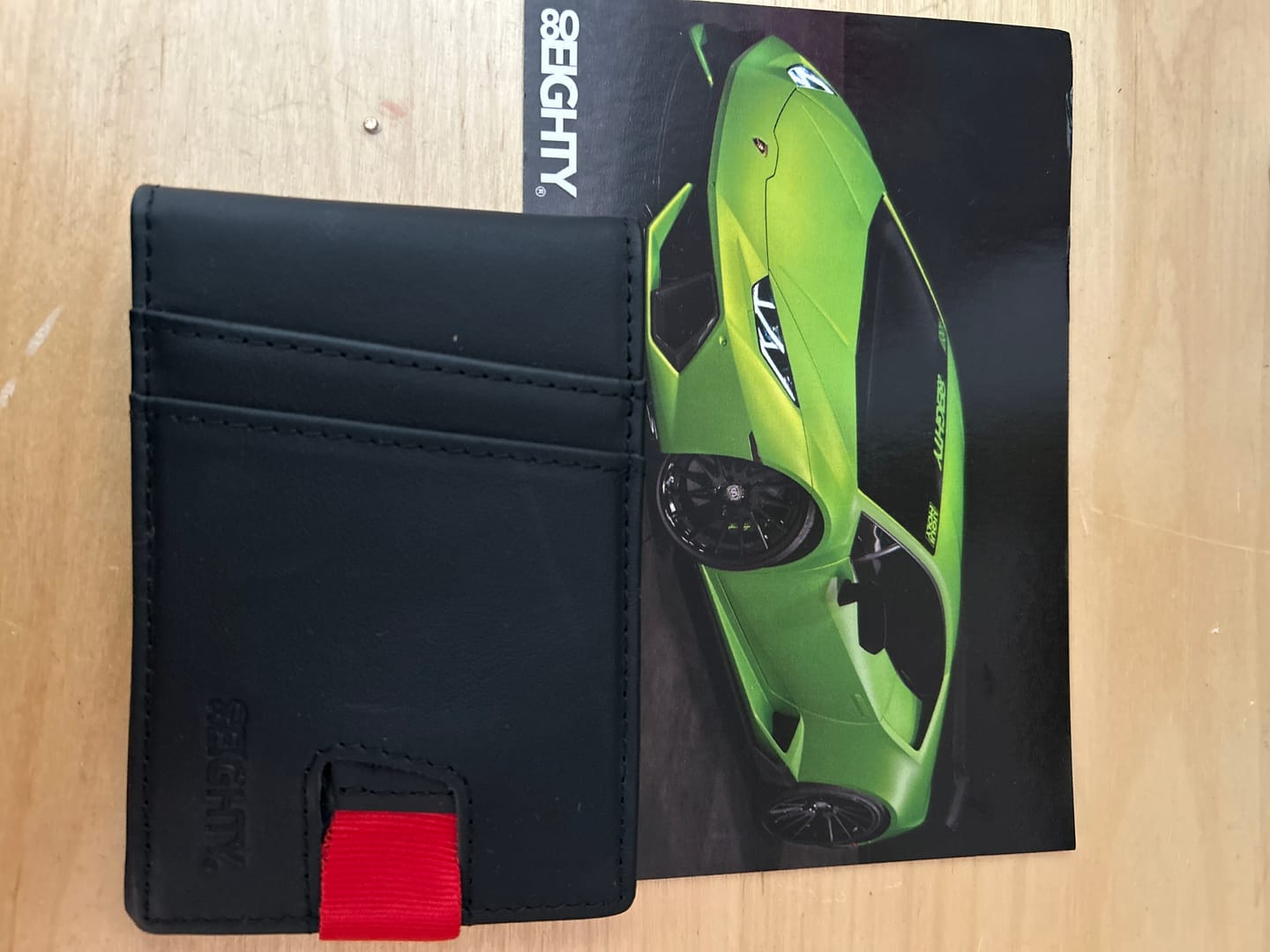 Customer photo review of 80Eighty® Matte Black Leather Wallet
