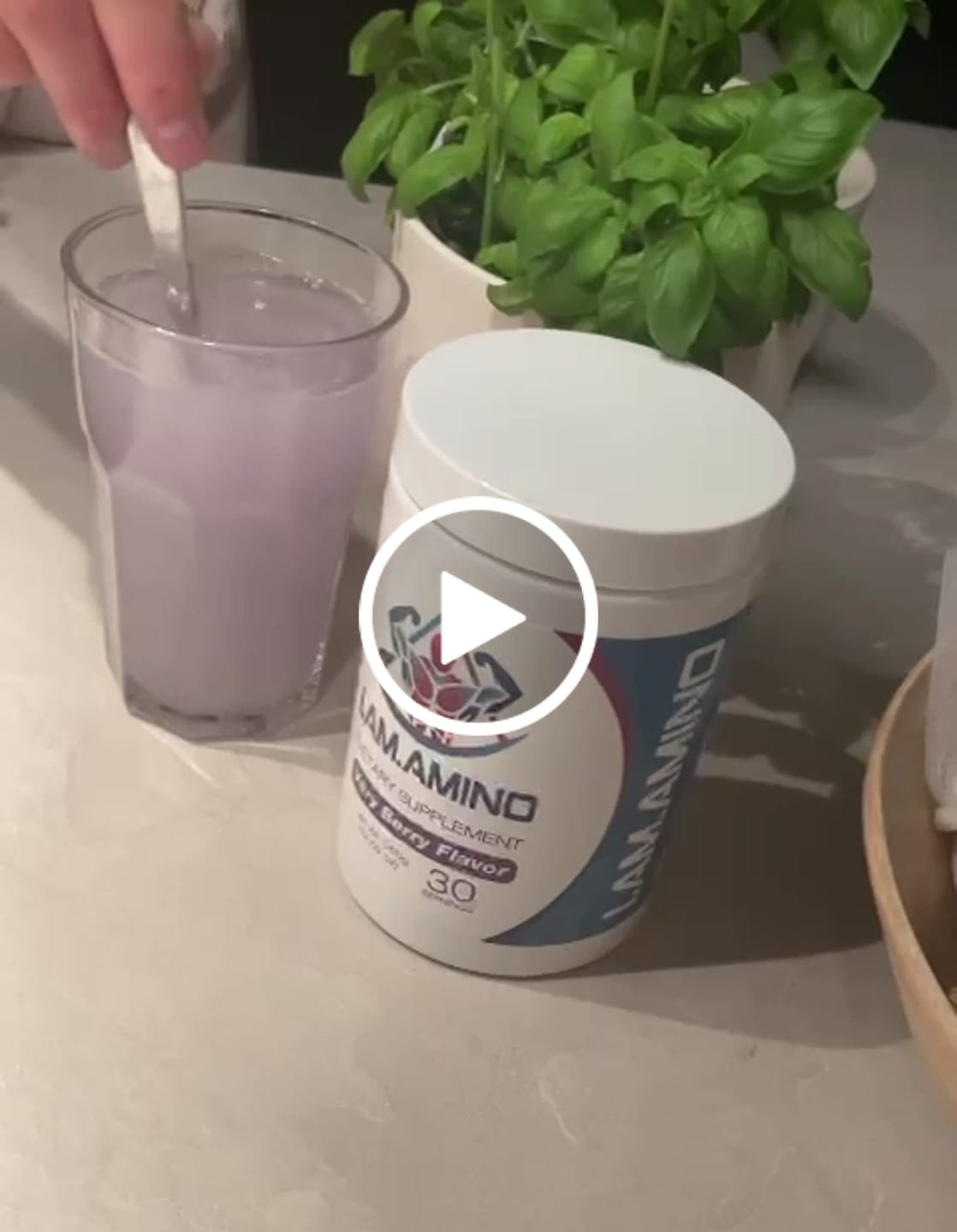 Customer video review of I.AM.AMINO