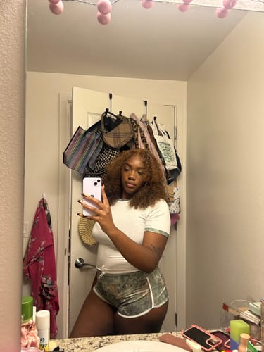 Customer photo review of CAMO KNIT BEANIE