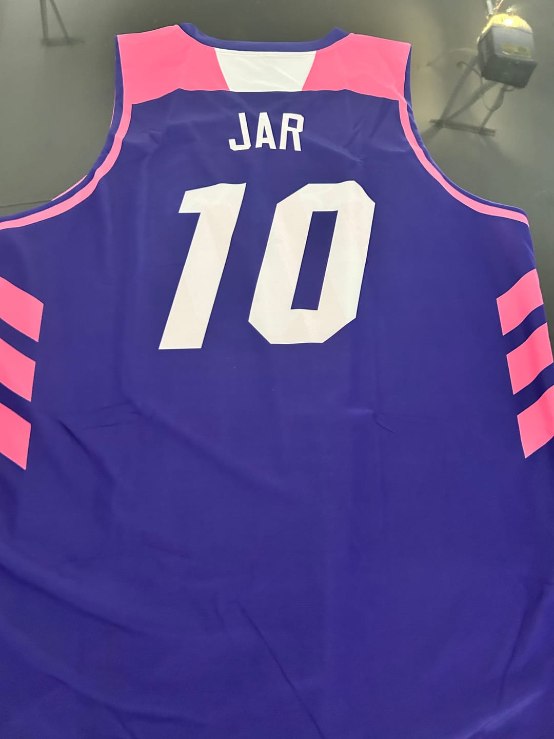 Customer photo review of Custom Reversible Basketball Jerseys with Numbers |  Personalized Double Side Tops