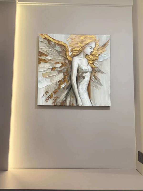 Customer photo review of Abstract People Canvas Art #AE013