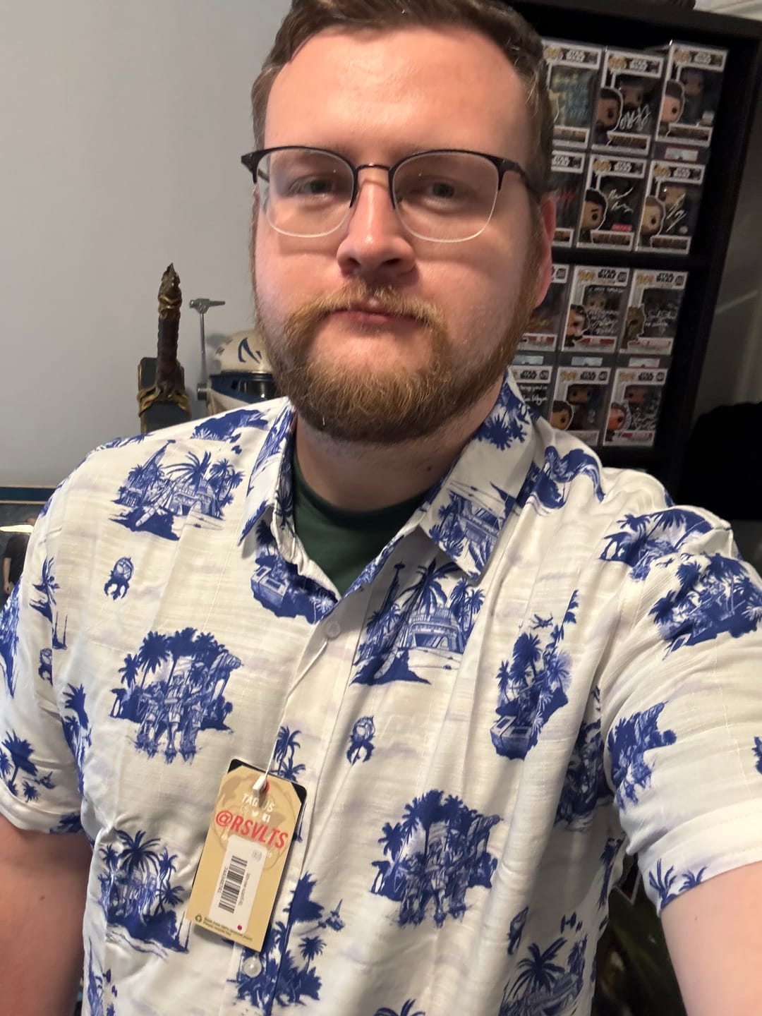 Customer photo review of Star Wars™ "Tide of the Battle" – Bamboo Short Sleeve Shirt