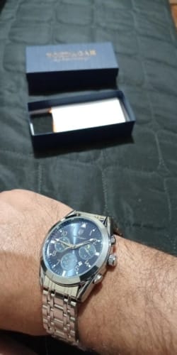 Customer photo review of POEDAGAR Luxury Military Watch for Men Waterproof Luminous Date Chronograph Man Watch Sport Quartz Stainless Steel Men's Watches