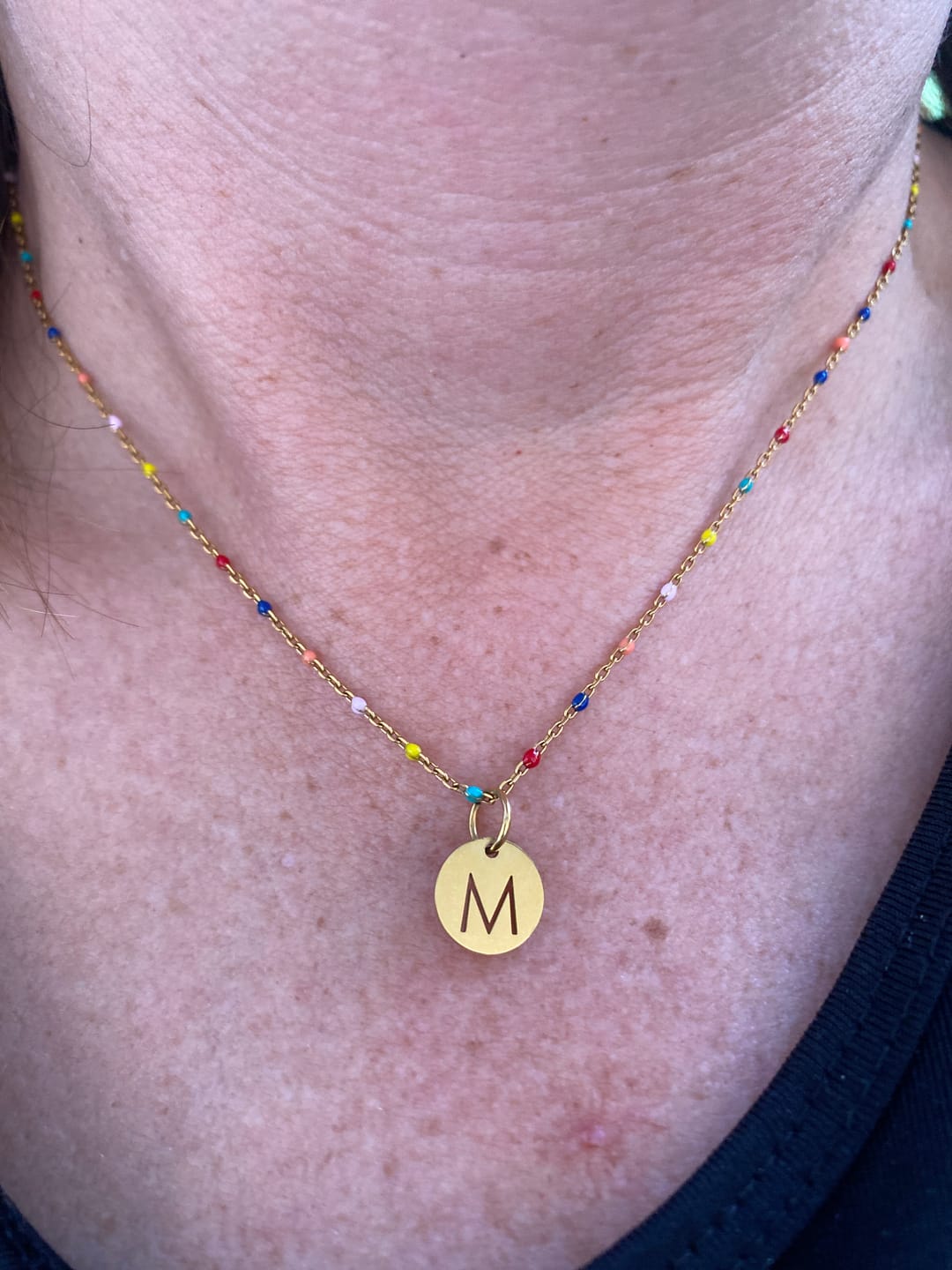 Customer photo review of Collar Letras ABC