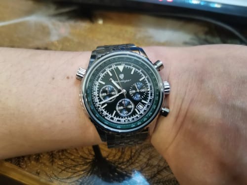 Customer photo review of POEDAGAR Luxury Military Watch for Men Waterproof Luminous Date Chronograph Man Watch Sport Quartz Stainless Steel Men's Watches
