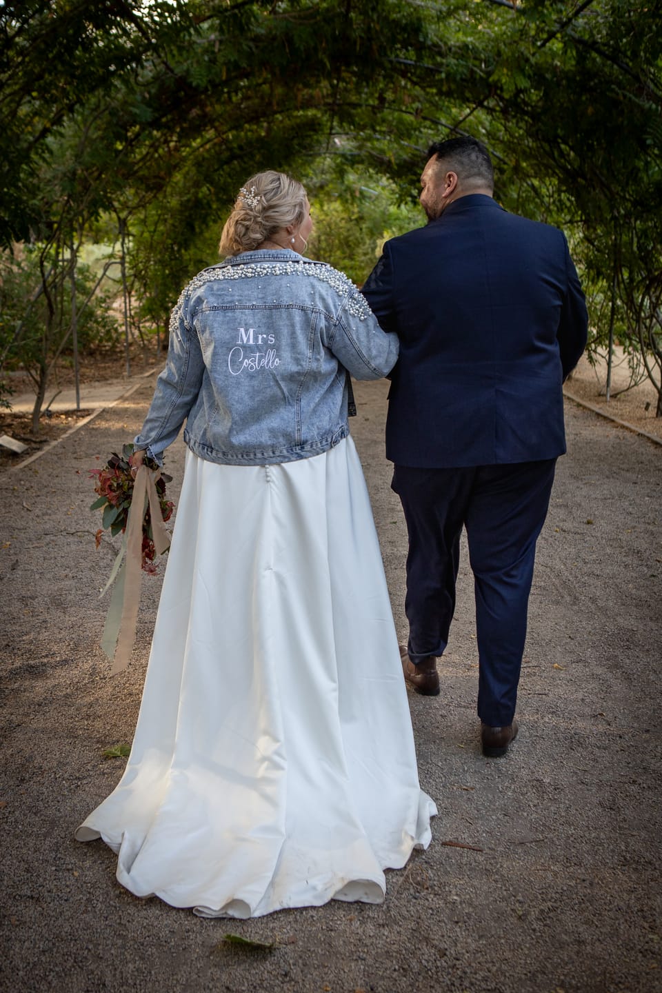 Customer photo review of Deluxe Pearl Denim Jacket