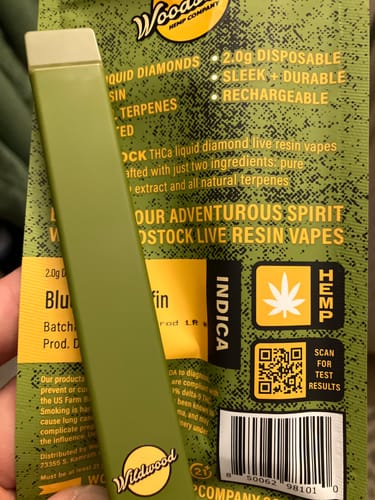 Customer photo review of THCa Liquid Diamond Live Resin 2.0g Disposable