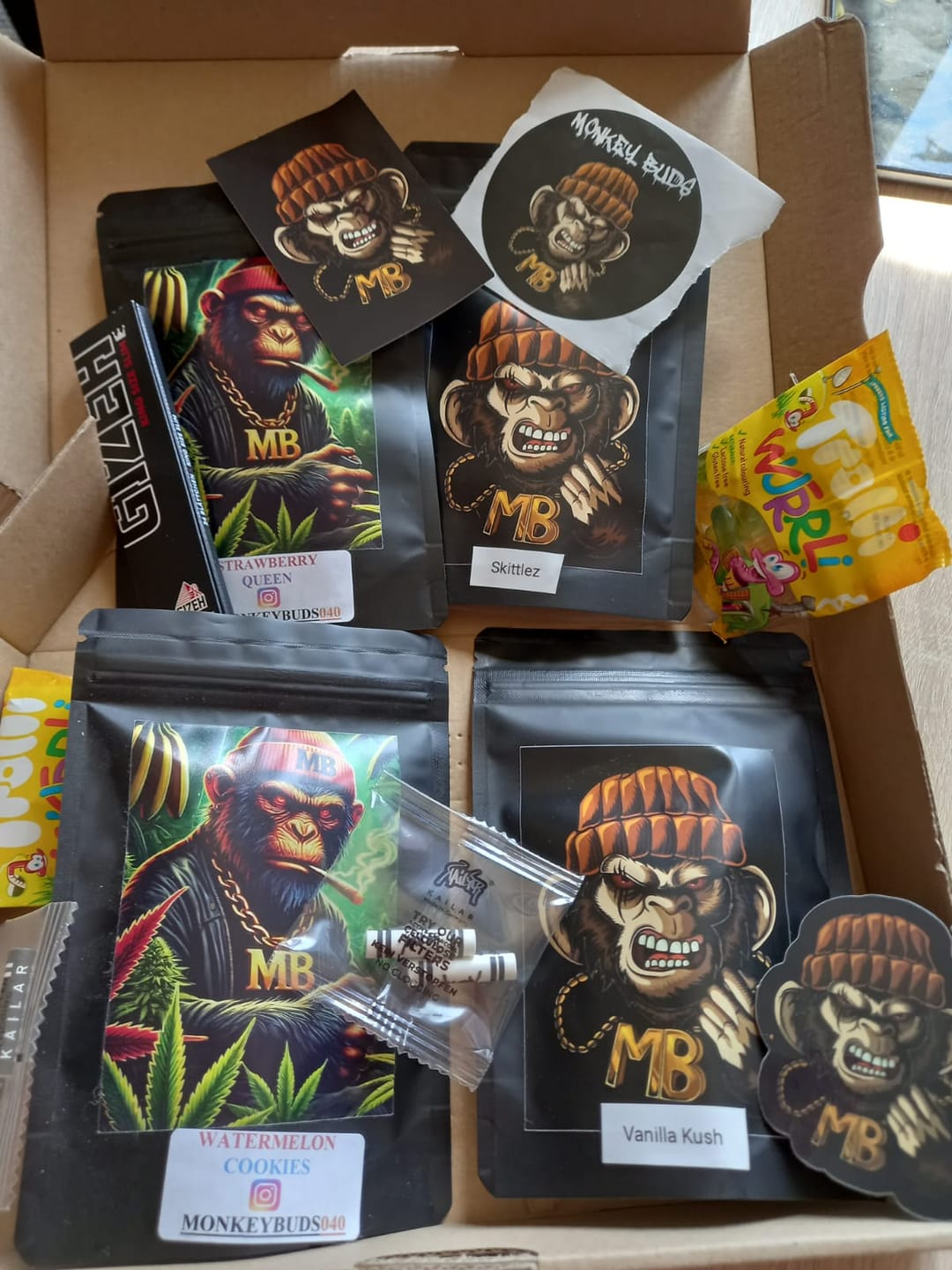 Customer photo review of MonkeyBuds Green X CBD Blüten Probierpaket