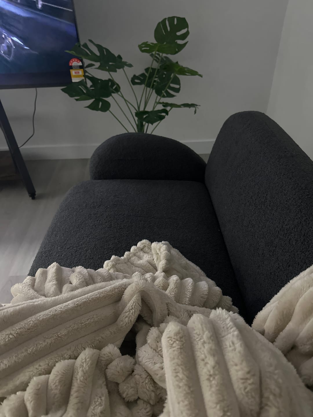 Customer photo review of Levede Cloud Sofa 3 Seater Sherpa Fleece