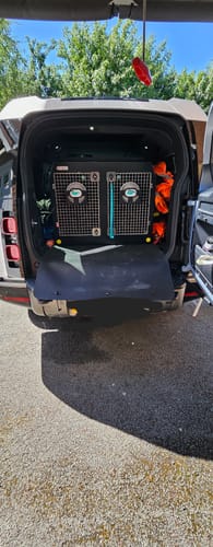 Customer photo review of Land Rover Defender 110 | 2020-Present | Dog Travel Crate | DT 25