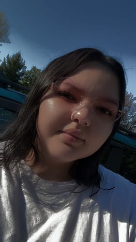 Customer photo review of Lovie Eyeglasses