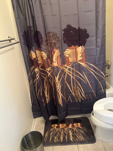 Customer photo review of Royal Gray Bath Mat