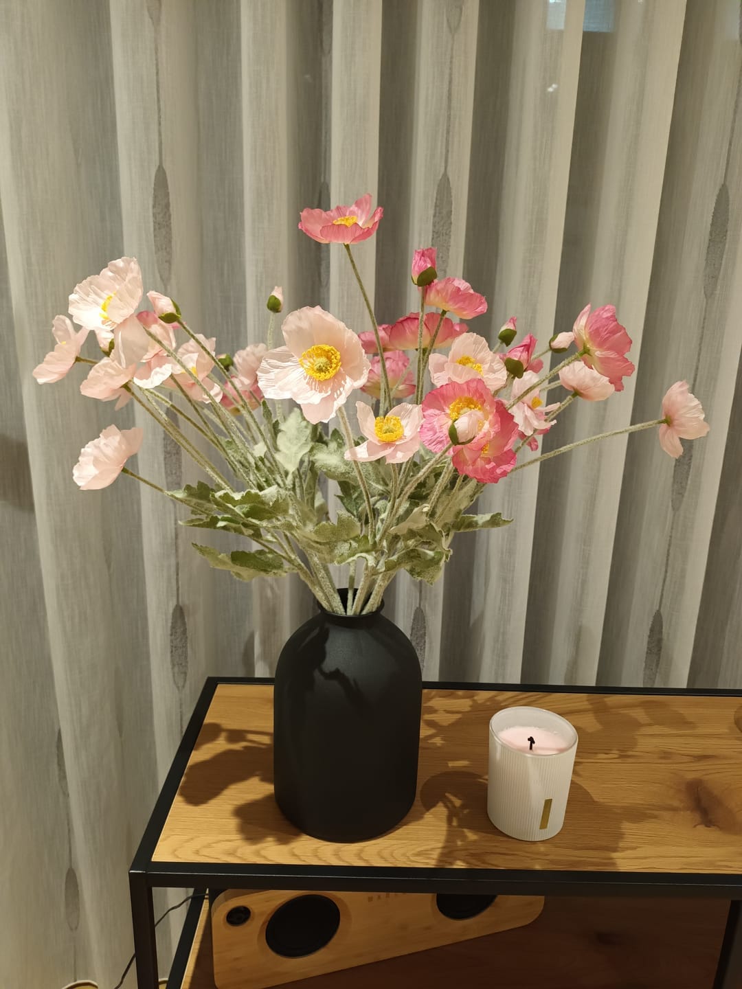 Customer photo review of Zijden Klaprozen - Roze Mix