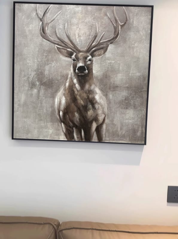 Customer photo review of Animal Canvas Art Painting #AC002