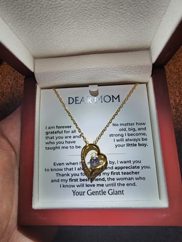 Customer photo review of Dear Mom - From Son - Forever Love Gift Set - SS368V3