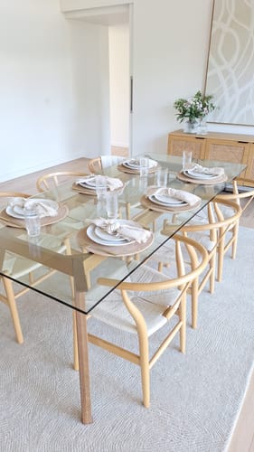 Customer photo review of Loren Almon Ivory Wool Rug