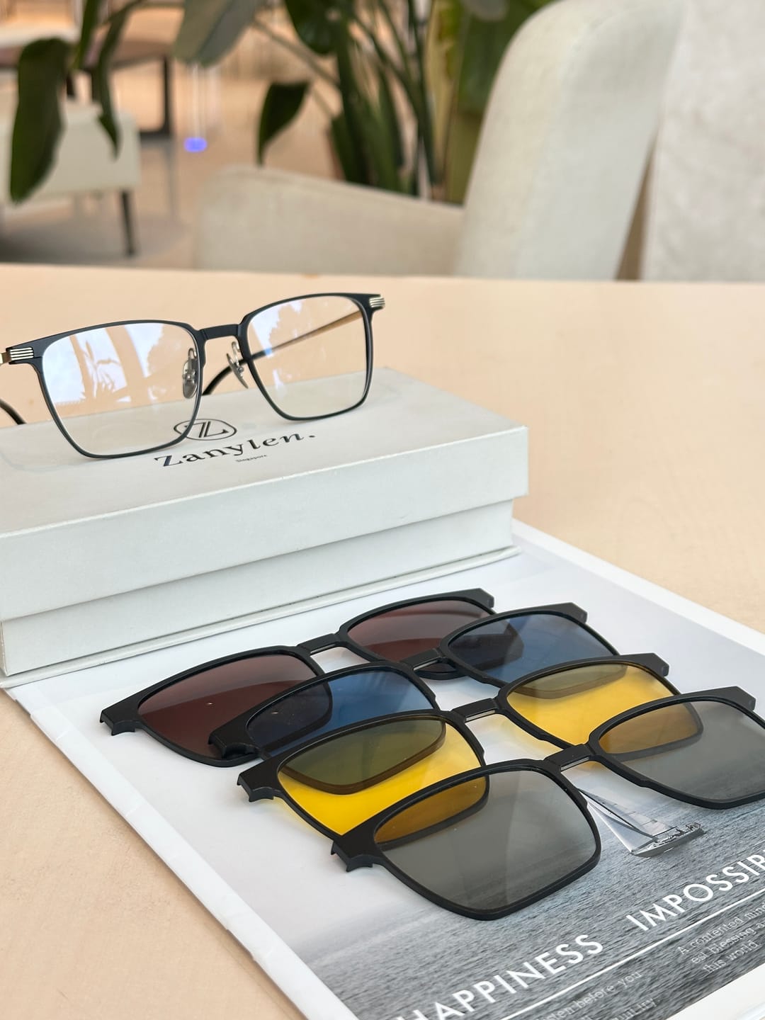 Customer photo review of Nathan | Magnetic Clip-on Eyeglasses Sunglasses | ZanyLen New Arrival 2025