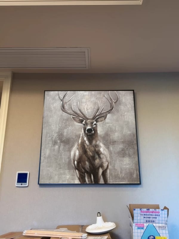 Customer photo review of Animal Canvas Art Painting #AC002