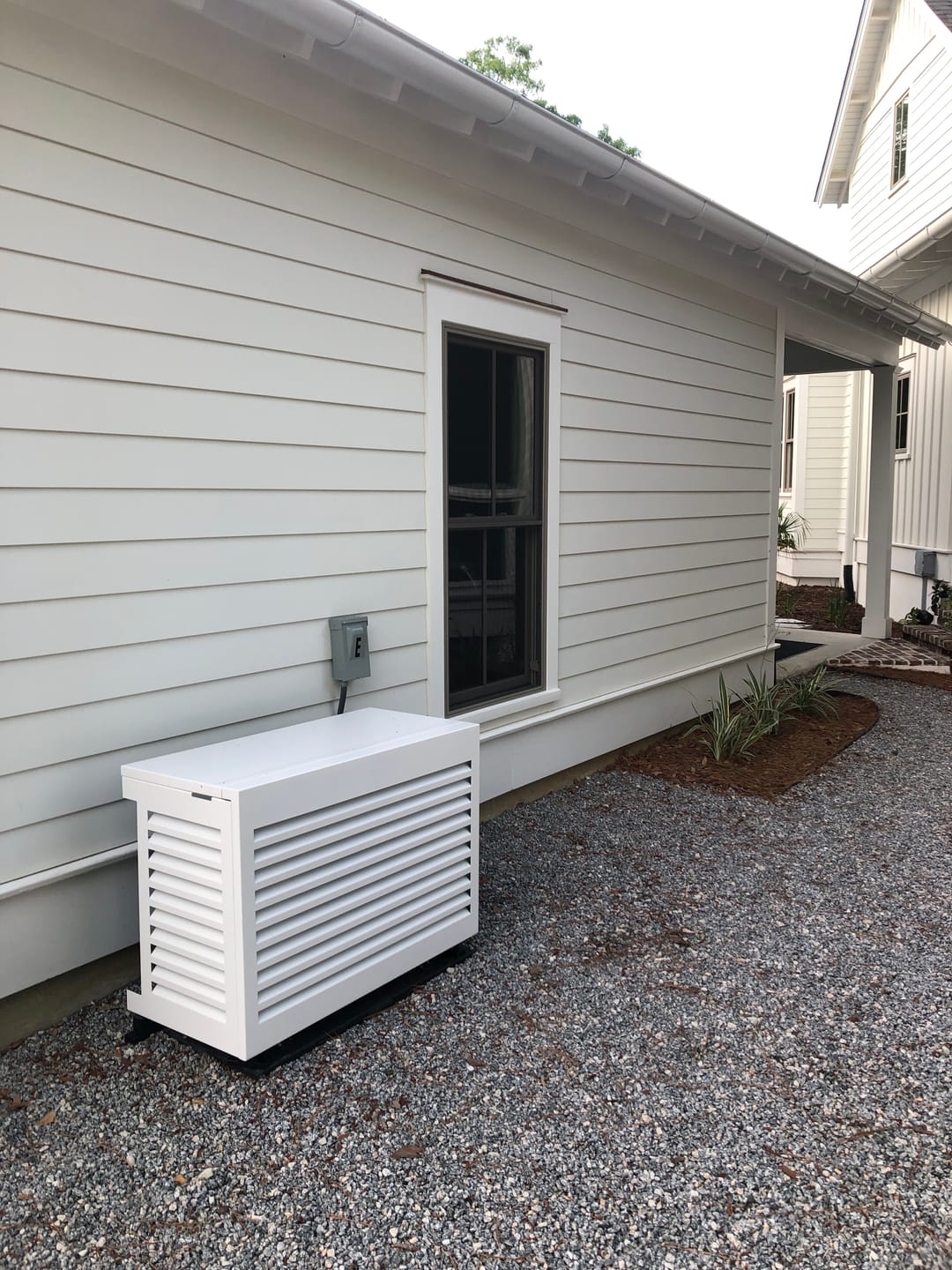 Customer photo review of Mini-Split AC Cover - White