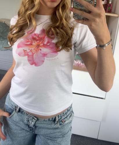 Customer photo review of flower girl baby tee