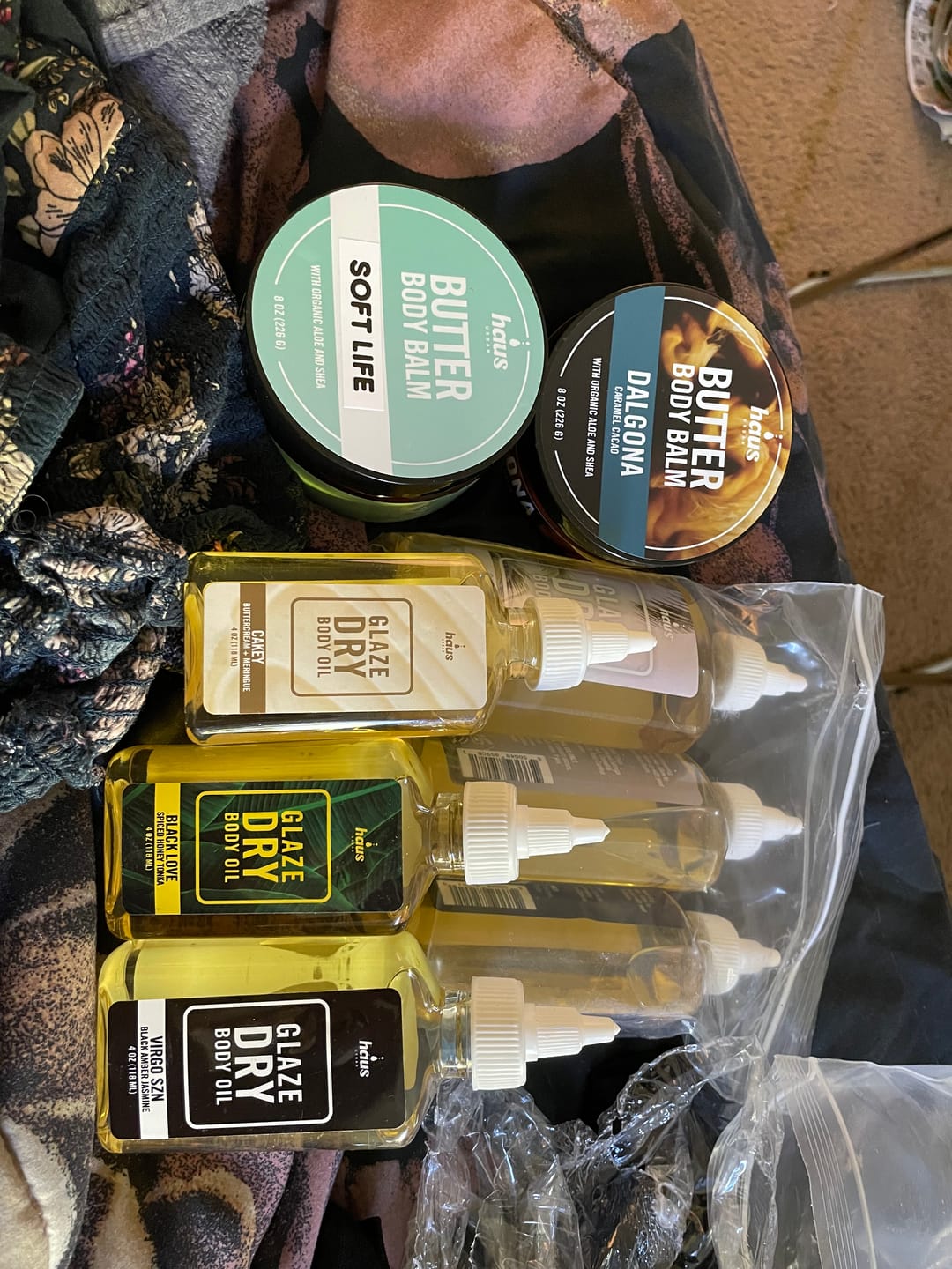 Customer photo review of DALGONA BODY DUO | BUTTER BODY BALM + GLAZE DRY BODY OIL