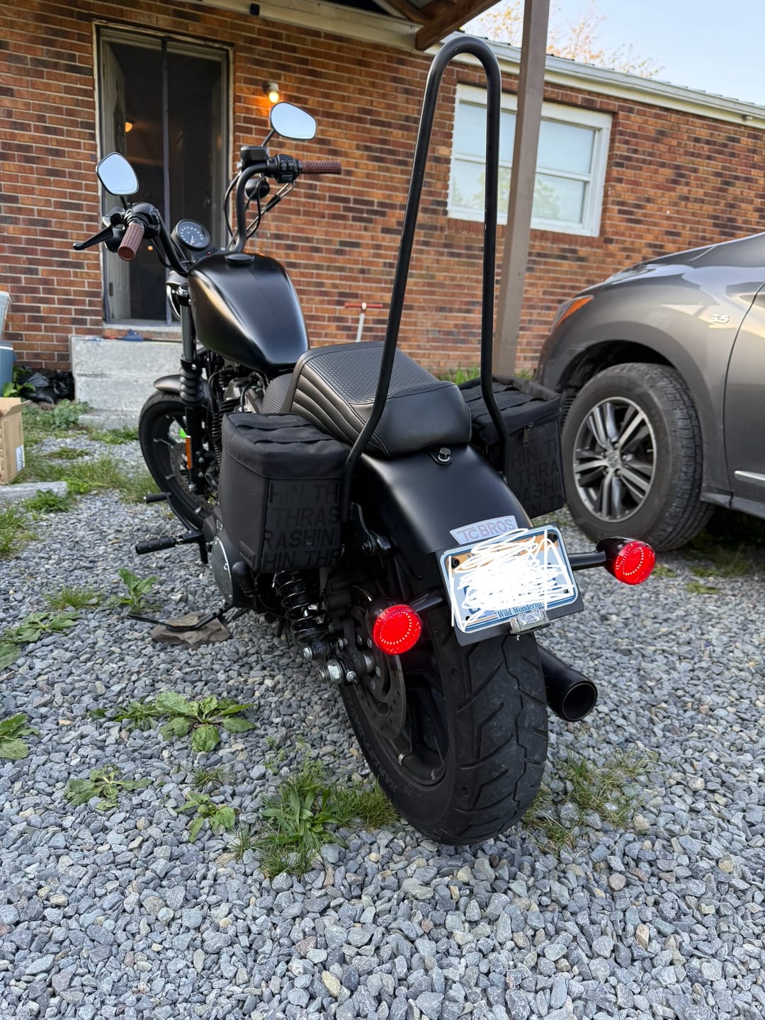 Customer photo review of Viking License Plate and Turn Signal Relocation Kit For Harley Sportster (Side Mount Licence Plate)