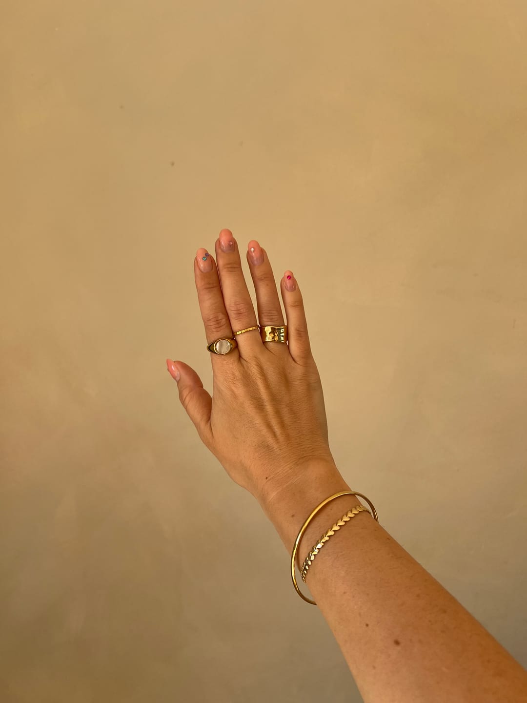 Customer photo review of Textured Band Ring
