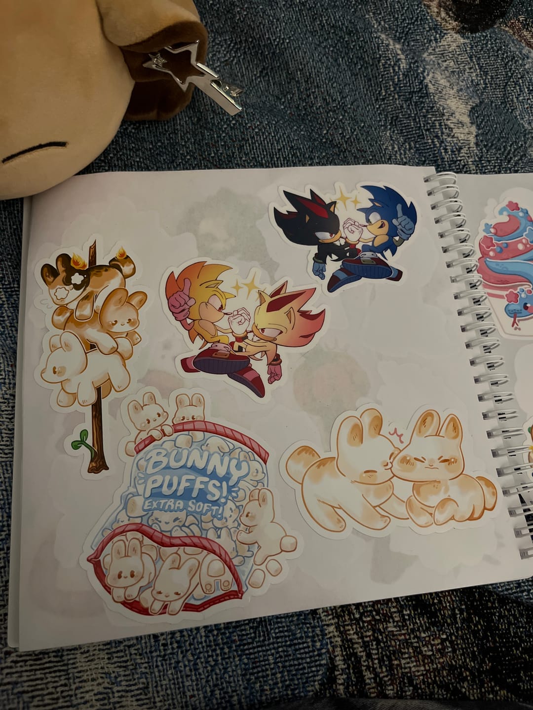 Customer photo review of Marshmallow Bunnies Stickers