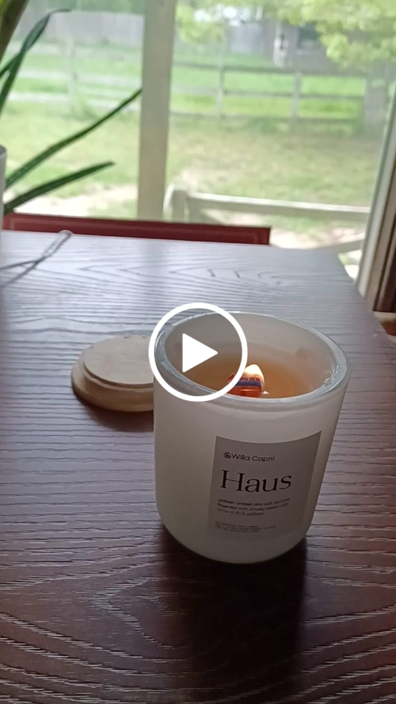 Customer video review of Haus Candle