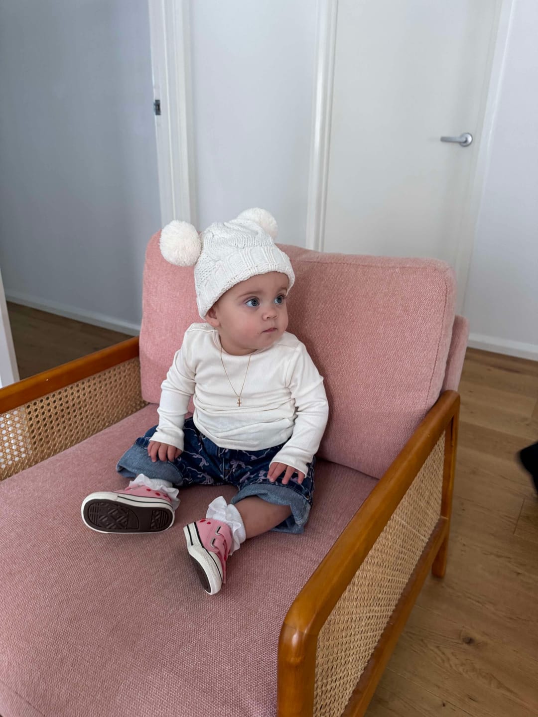 Customer photo review of JUNI JNR - Blair Jean Pink Bows