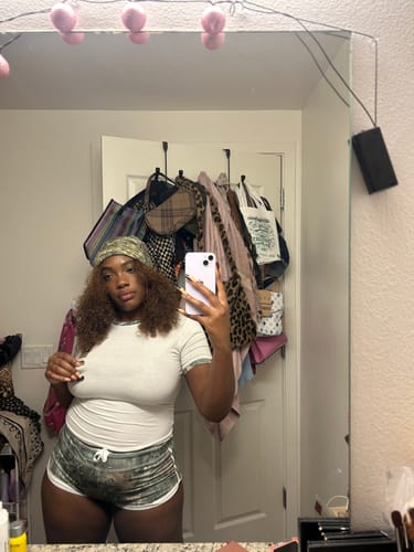 Customer photo review of CAMO KNIT BEANIE