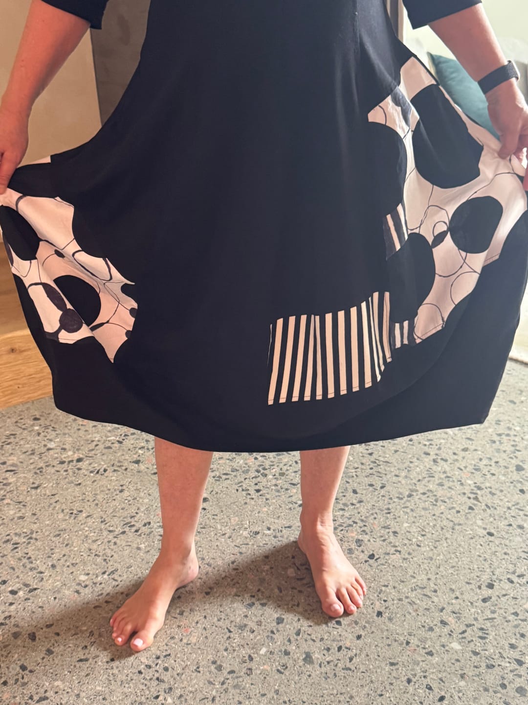 Customer photo review of Urban Broadway Cocoon Dress, Mono