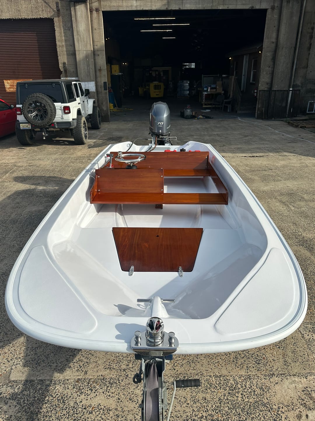 Customer photo review of Boston Whaler 15' Super Sport Mahogany Wood Interior 1976 - 1999