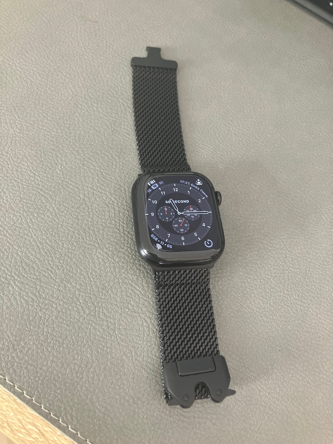 Customer photo review of Titanium Milanese Loop