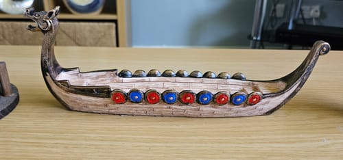 Customer photo review of Viking Longship Incense Holder
