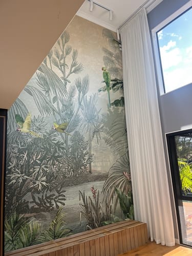Customer photo review of Cuba Tropics -   - Sepia - Custom Sized Wallpaper Mural (per m2)