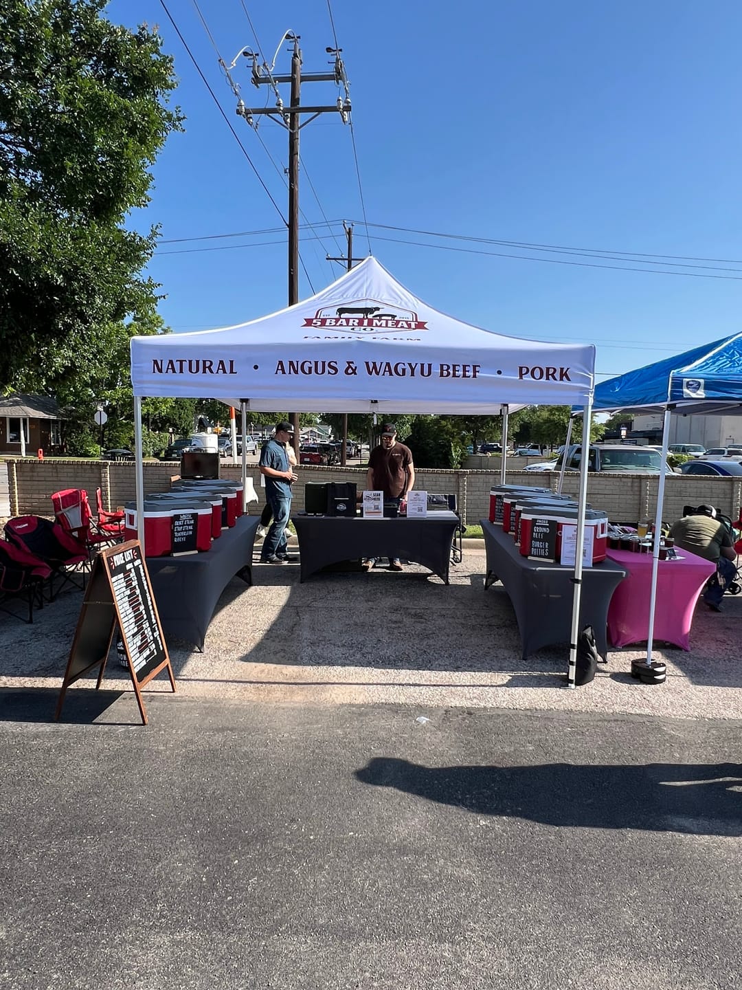 Customer photo review of Premium Aluminum 10' Tent Kit (Full-Bleed Dye Sublimation) 17" Valance