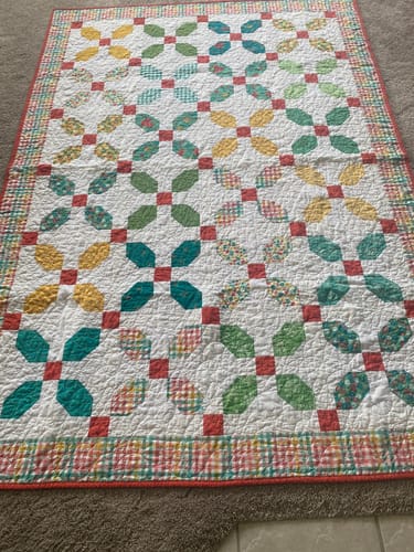 Customer photo review of Eyelet Strawberry Yardage by Stacy Lest Hsu for Moda - 20488 67 - PRICE PER 1/2 YARD