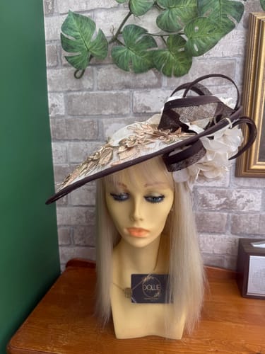 Customer photo review of Sinamay Wide Fascinator Base 36 x 42cm HA047