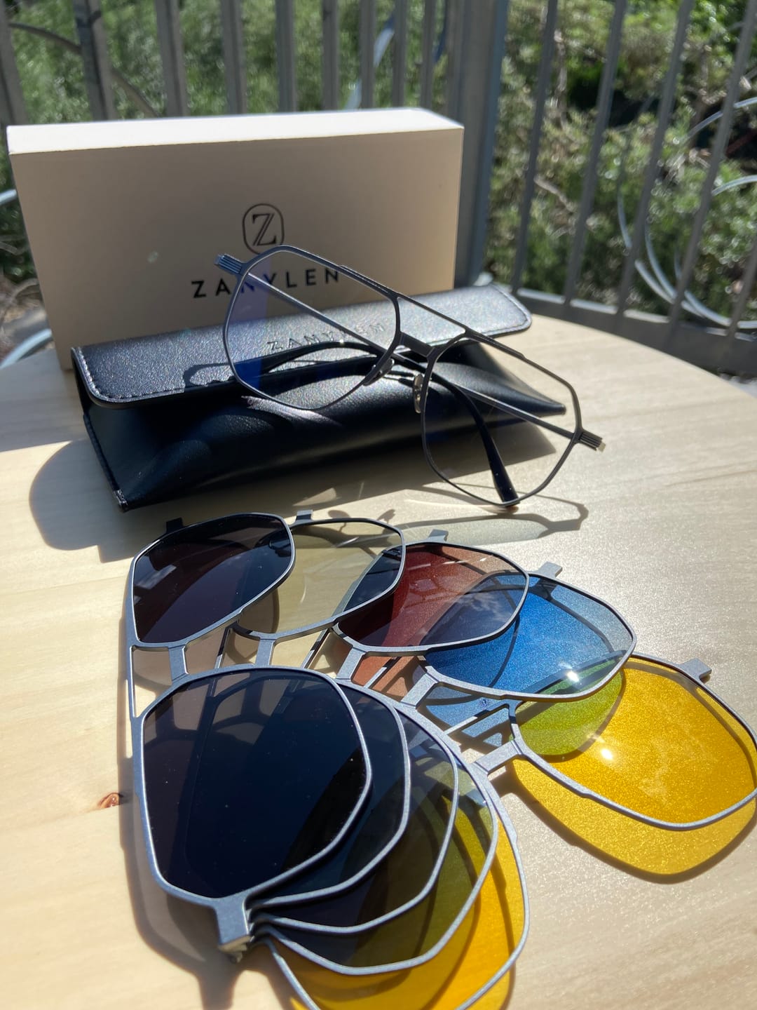 Customer photo review of Stallone | Magnetic Clip-on Eyeglasses Sunglasses | ZanyLen New Arrival 2025