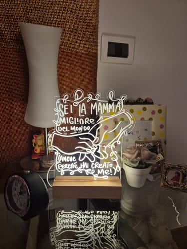 Customer photo review of Quadro illuminato - MAMMA