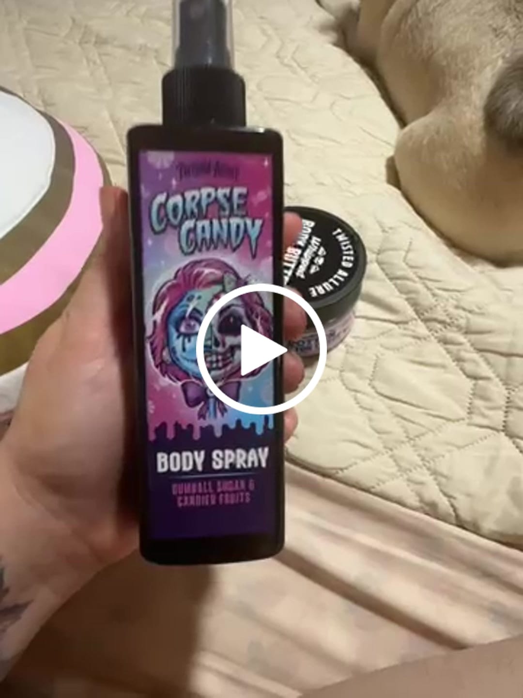 Customer video review of Corpse Candy Body Spray