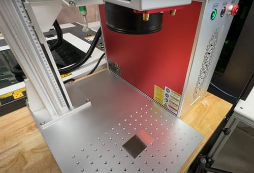 Customer photo review of Cloudray MP-60 LiteMarker Pro 60W Fiber Laser Marking Engraver with 7.9” X 7.9” Scan Area & D80 Rotary