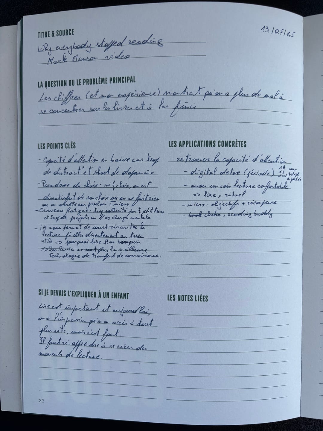 Customer photo review of Le Carnet de la Curiosité